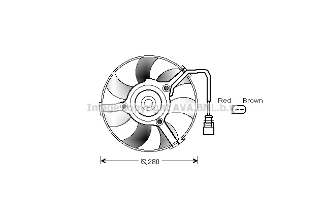 AI7516 AVA QUALITY COOLING Wentylator chłodnicy