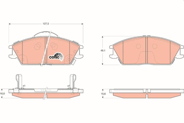 GDB3331 TRW KLOCKI HAMULCOWE