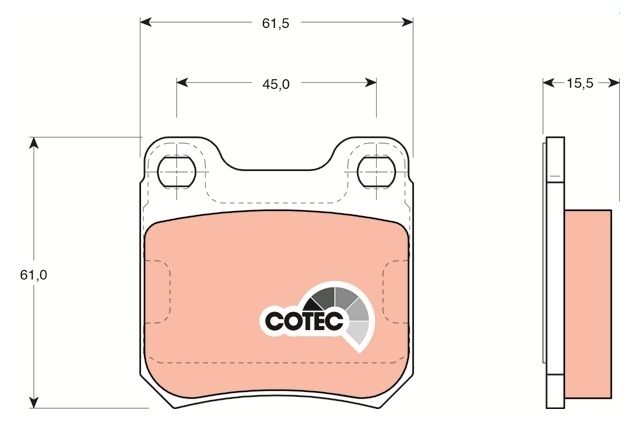 GDB915 TRW KLOCKI HAMULCOWE