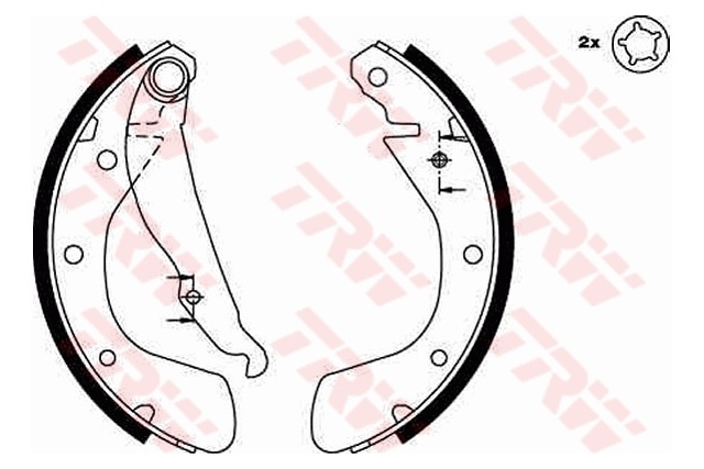 GS8542 TRW SZCZEKI HAMULCOWE