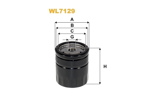 WL7129 WIX FILTERS FILTR OLEJU.