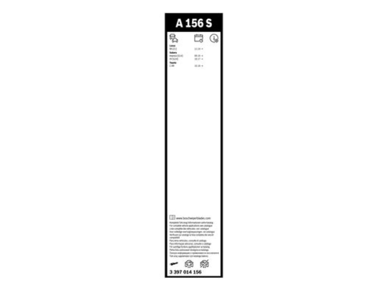 3397014156 BOSCH Pióra wycieraczek przód (2szt.) A156S Aerotwin 650/400mm LEXUS NX; SUBARU IMPREZ