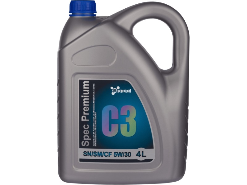 101983 SPECOL OLEJ SPECOL 5W30 4L PREMIUM C3 SN PLUS/SM/CF / 502.00 505.00 505.01 / DEX2 / 229