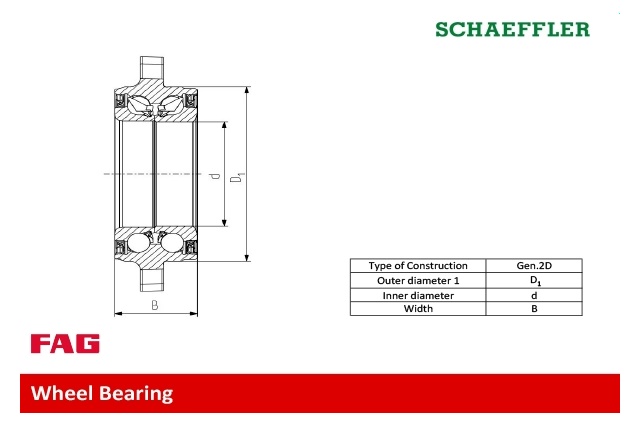 713 6103 80 FAG ŁOŻYSKO KOŁA