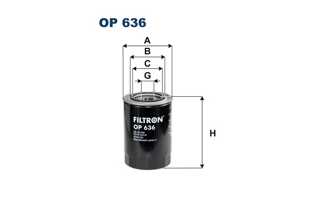 OP 636 FILTRON FILTR OLEJU.