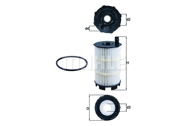 OX 350/4D KNECHT FILTR OLEJU.