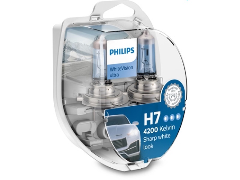 12972WHVSM PHILIPS Żarówka (set 2szt.) H7 + W5W 12V 55W PX26d WhiteVision