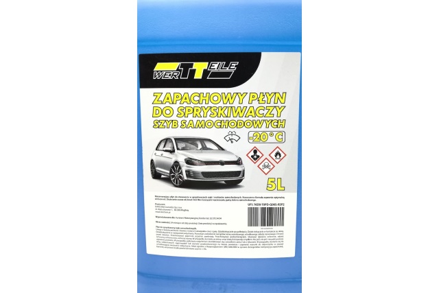 WERTTEILE 5L WERTTEILE PŁYN DO SPRYSKIWACZY ZIMOWY WERTTEILE METANOL 5L -20