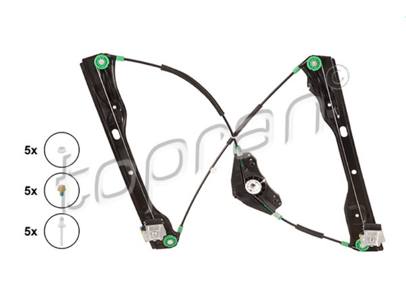 116 297 TOPRAN Podnośnik szyby VW PASSAT 05-11/P/ ELEK