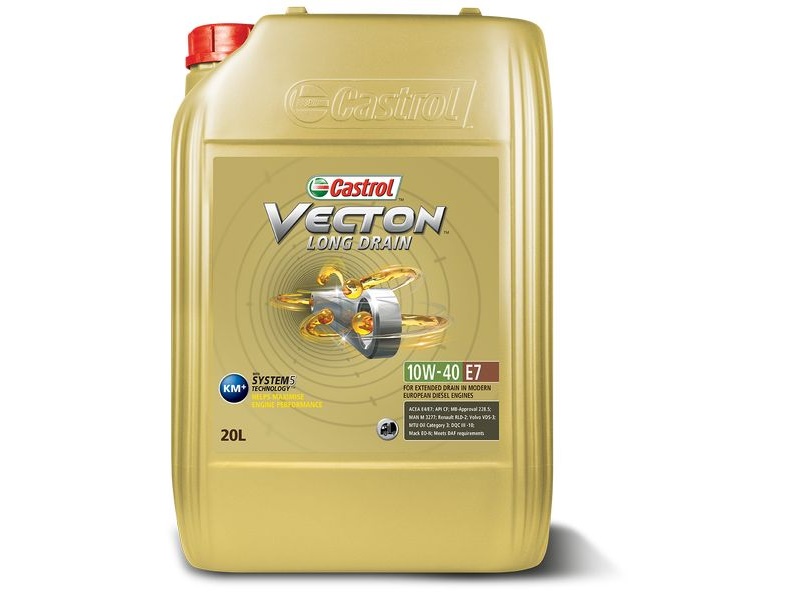 468510 CASTROL Olej silnikowy VECTON (20L) 10W40 ;API CF; CJ-4; ACEA E4; E7; DAF; DEUTZ DQC III