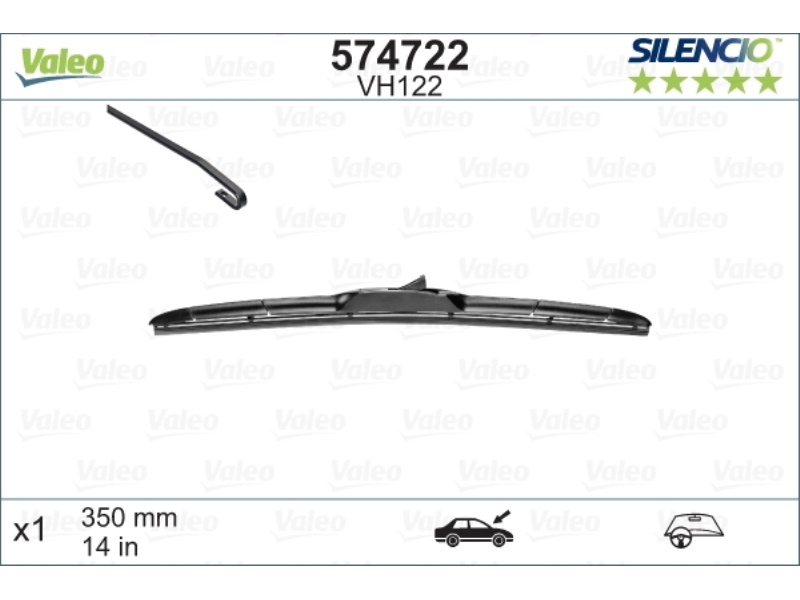574722 VALEO PIÓRO WYCIERACZKI 350 HYUNDAI I30/SANTA FE/KIA CEED 11-