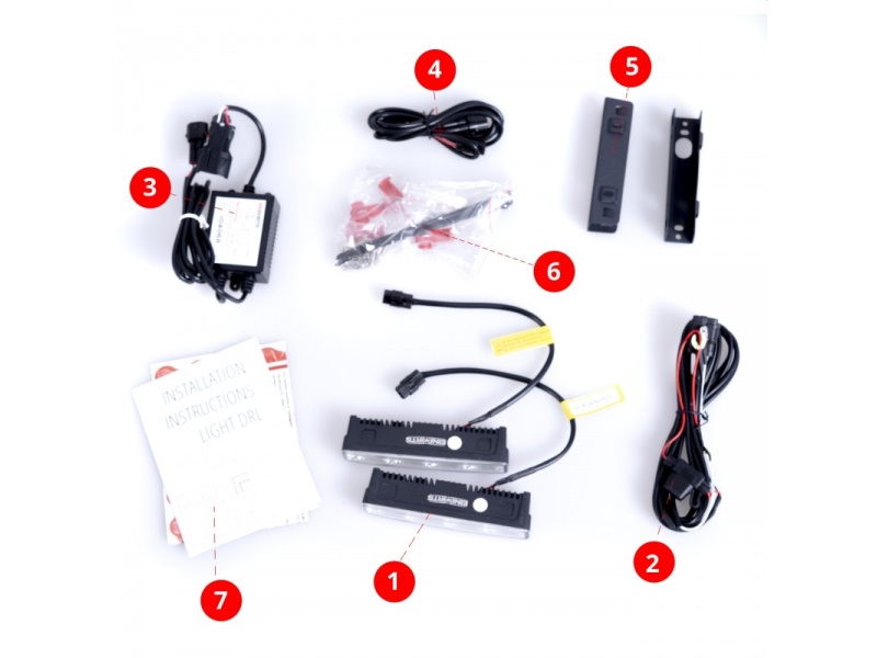 404O EINPARTS ŚWIATŁA DZIENNE 12V 404 Z DIODAMI OSRAM