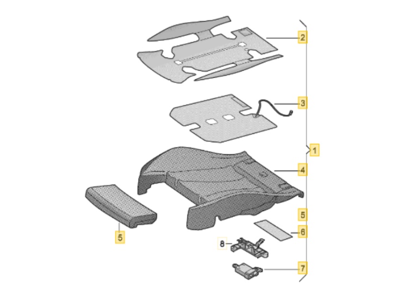8V0898522AA VAG zestaw naprawczy układurozpoznawania zajęcia siedzenia