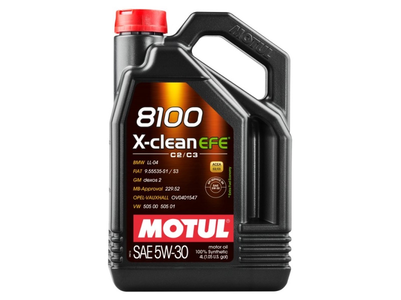 109171 MOTUL OLEJ MOTUL 5W30 4L 8100 X-CLEAN C3 / 502.00 505.01 / 229.31 229.51 / LL04