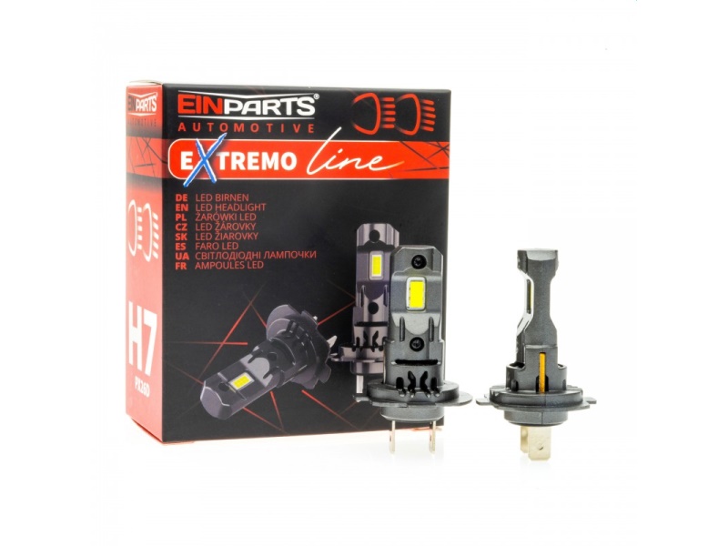 EPLH104 EINPARTS Żarówki H7 LED - KRÓTKIE