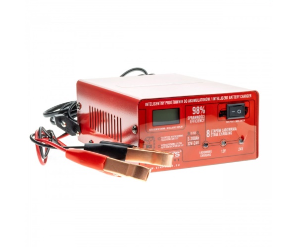 EPCBC03 EINPARTS PROSTOWNIK 12/24V 15A Z FUNKCJĄ NAPRAWY 8 ETAPÓW ŁADOWANIA
