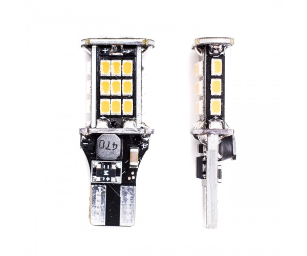 EPL249 EINPARTS W16W T15 POMARAŃCZOWE 30 SMD 3020 CANBUS - 2 szt
