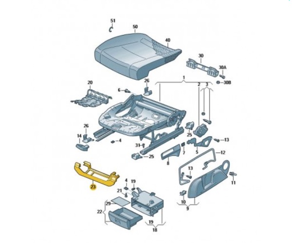 565881547 VAG Uchwyt ramka