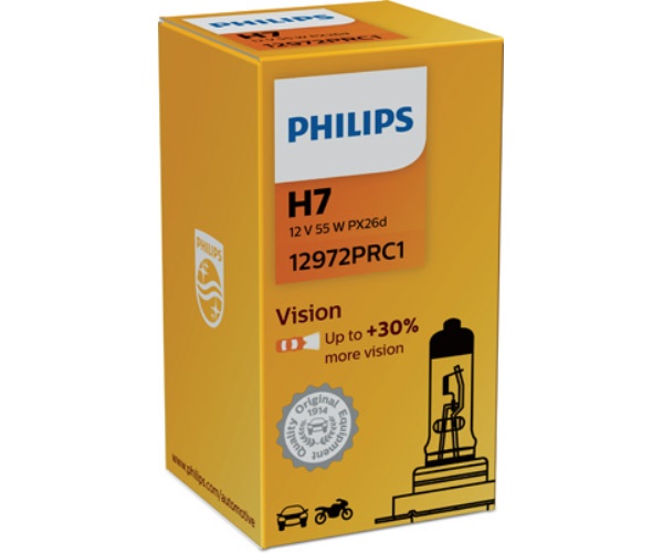12972PRC1 PHILIPS ZAROWKA H7 PHILIPS VISION +30%