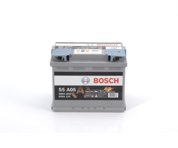 0092S5A050 BOSCH AKUMULATOR 12V 60AH/680A S5 L- AKMULATOR W TECHNOLOGII AGM ZALECANY DO SYTEMÓW S