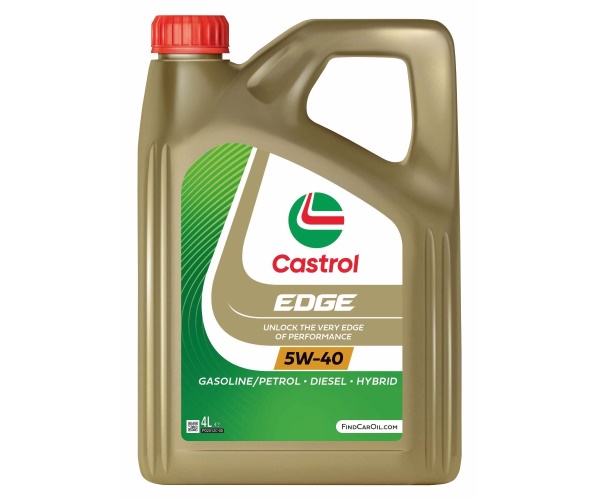 15F7D6 CASTROL OLEJ CASTROL EDGE 5W40 4L ACEA C3, API SN/CF, FIAT 9.55535-S2,WSS-M2C917-A, GM D