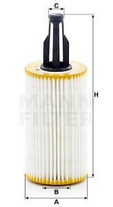 HU 7025 Z MANN-FILTER FILTR OLEJU