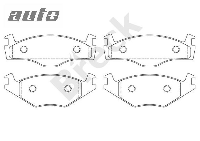 20887 10 702 00 BRECK KLOCKI HAMULCOWE