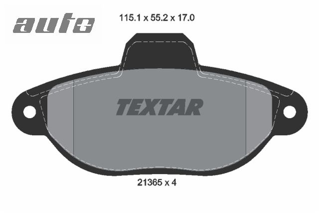 2136501 TEXTAR KLOCKI HAMULCOWE