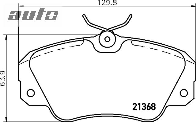 MDB1540 MINTEX KLOCKI HAMULCOWE 21368