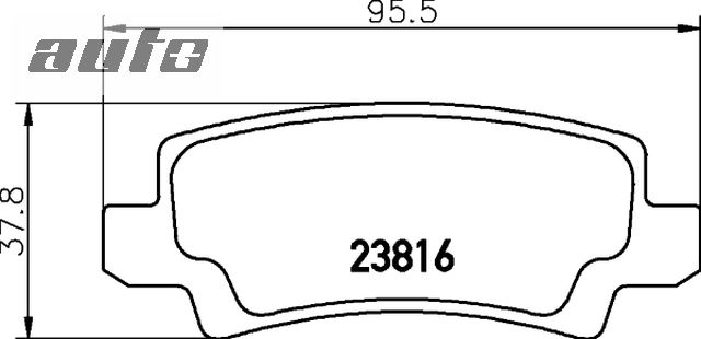 8DB355010-841 PAGID KLOCKI HAMULCOWE