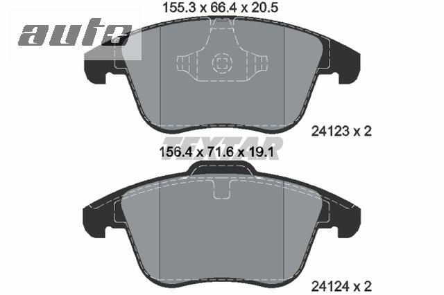 2412301 TEXTAR KLOCKI HAMULCOWE FORD S-MAX 06-