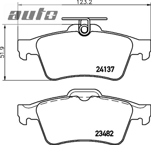 MDB2686 MINTEX KLOCKI HAMULCOWE