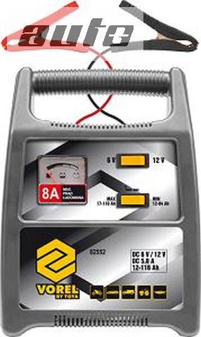82552 VOREL Wycofane - PROSTOWNIK 6/12V 8A 116AH