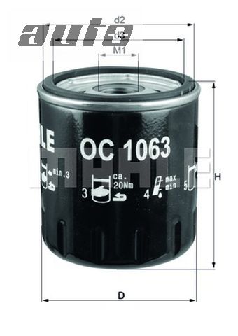 OC 1063 KNECHT FILTR OLEJU