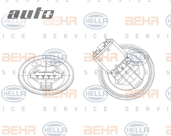 5HL351321-301 BEHR HELLA SERVICE OPORNIK DMUCHAWY