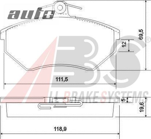 36789 A.B.S. KLOCKI HAMULCOWE
