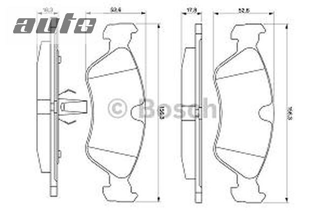0986491900 BOSCH KLOCKI HAMULCOWE