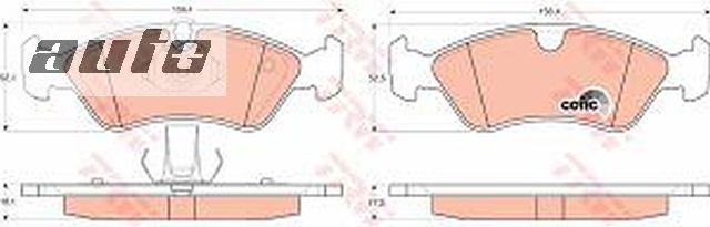 GDB1300 TRW KLOCKI HAMULCOWE
