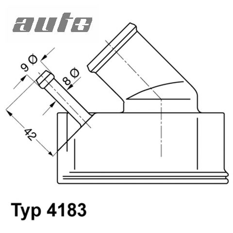 4183.92D BORGWARNER (WAHLER) TERMOSTAT.