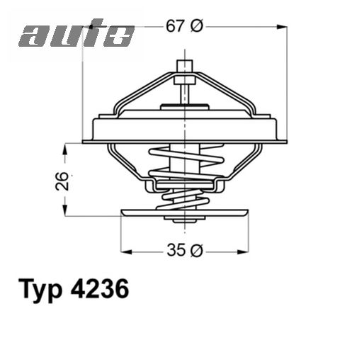 4236.92D BORGWARNER (WAHLER) TERMOSTAT.