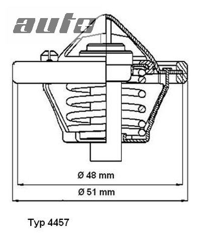 4457.82D BORGWARNER (WAHLER) TERMOSTAT FORD 82C