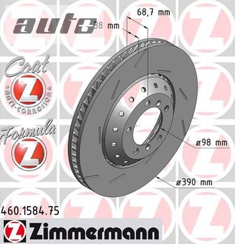 460.1584.75 ZIMMERMANN TARCZA HAMULCOWA
