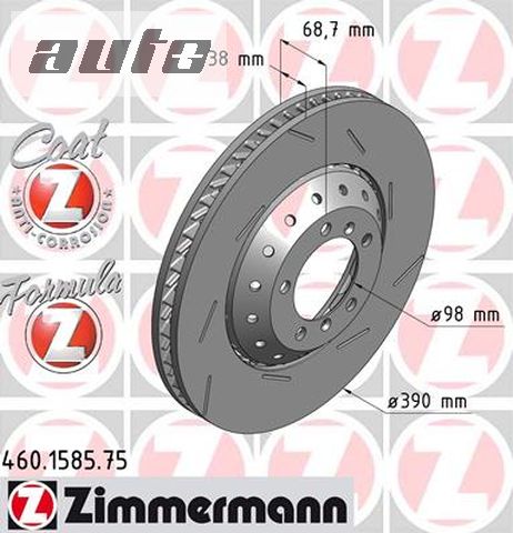 460.1585.75 ZIMMERMANN TARCZA HAMULCOWA