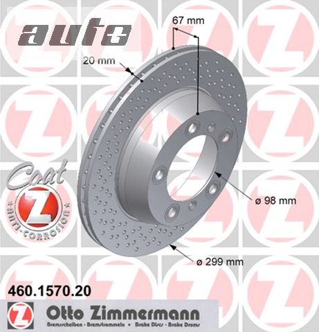 460.1570.20 ZIMMERMANN TARCZA HAMULCOWA