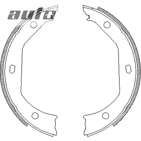 4716.00 REMSA SZCZĘKI HAMULC. BMW 5 E39  95-03 (RĘCZNY)