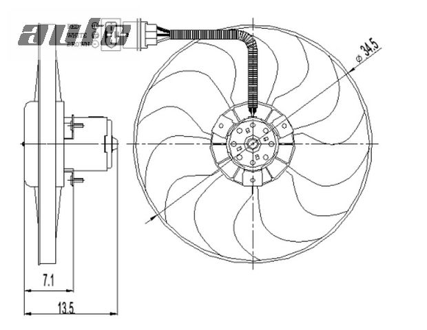 47397 NRF WENTYLATOR CHŁODNICY