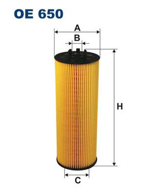 OE 650 FILTRON FILTR OLEJU.