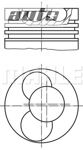 0305400 MAHLE ORIGINAL TŁOKI