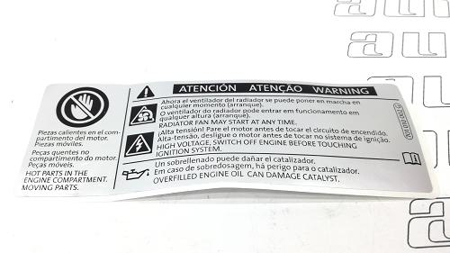 701010002G VAG Naklejka *bei oelueberfuellung besteht *