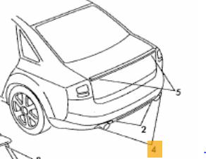8E0071611B041 VAG OSŁONA AERODYNAMICZNA spoiler tył Audi A4 B6
